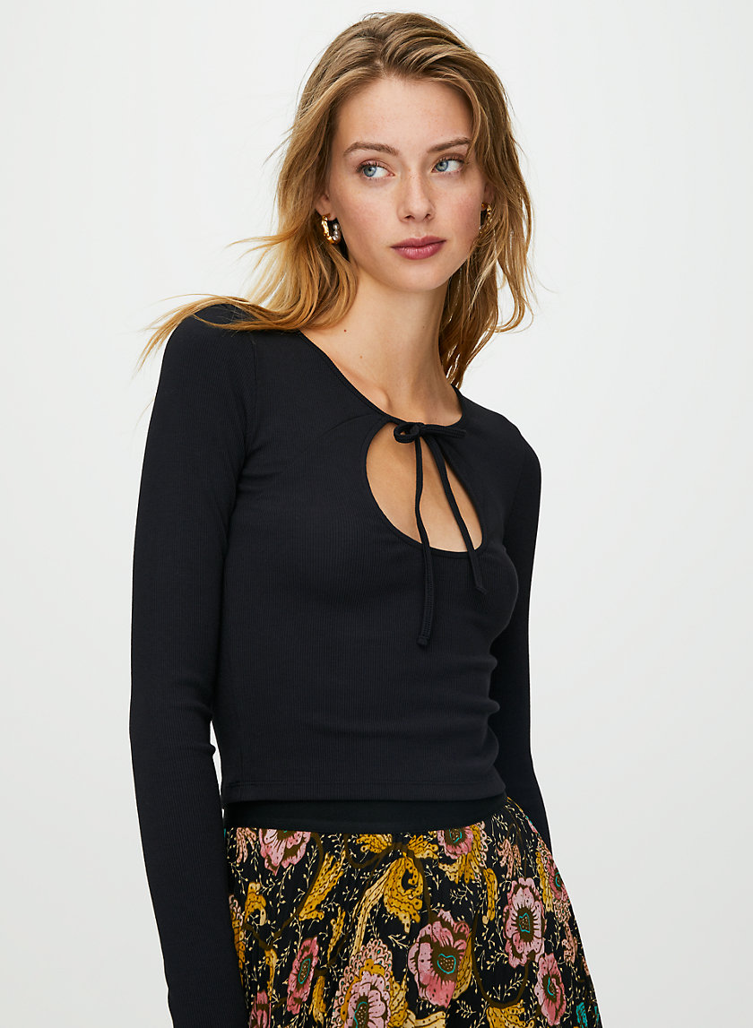 HARLEQUIN LONGSLEEVE - Long-sleeve keyhole t-shirt HARLEQUIN LONGSLEEVE - Long-sleeve keyhole t-shirt