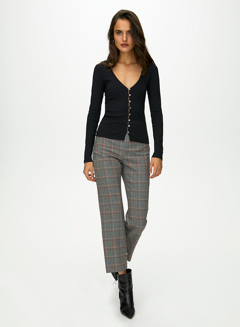 ALEXIS LONGSLEEVE - Stretch cardigan tee ALEXIS LONGSLEEVE - Stretch cardigan tee