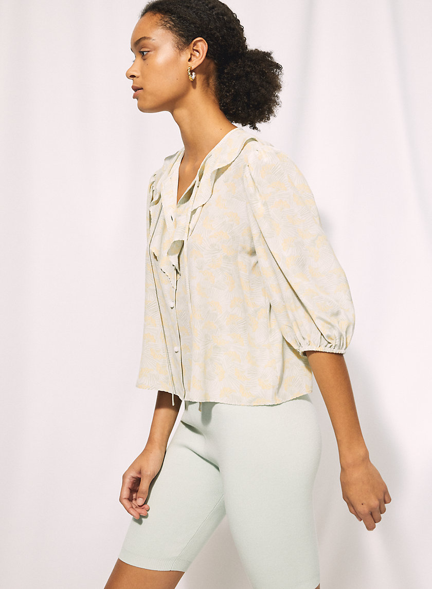 FRIDA BLOUSE - Ruffled silk blouse FRIDA BLOUSE - Ruffled silk blouse