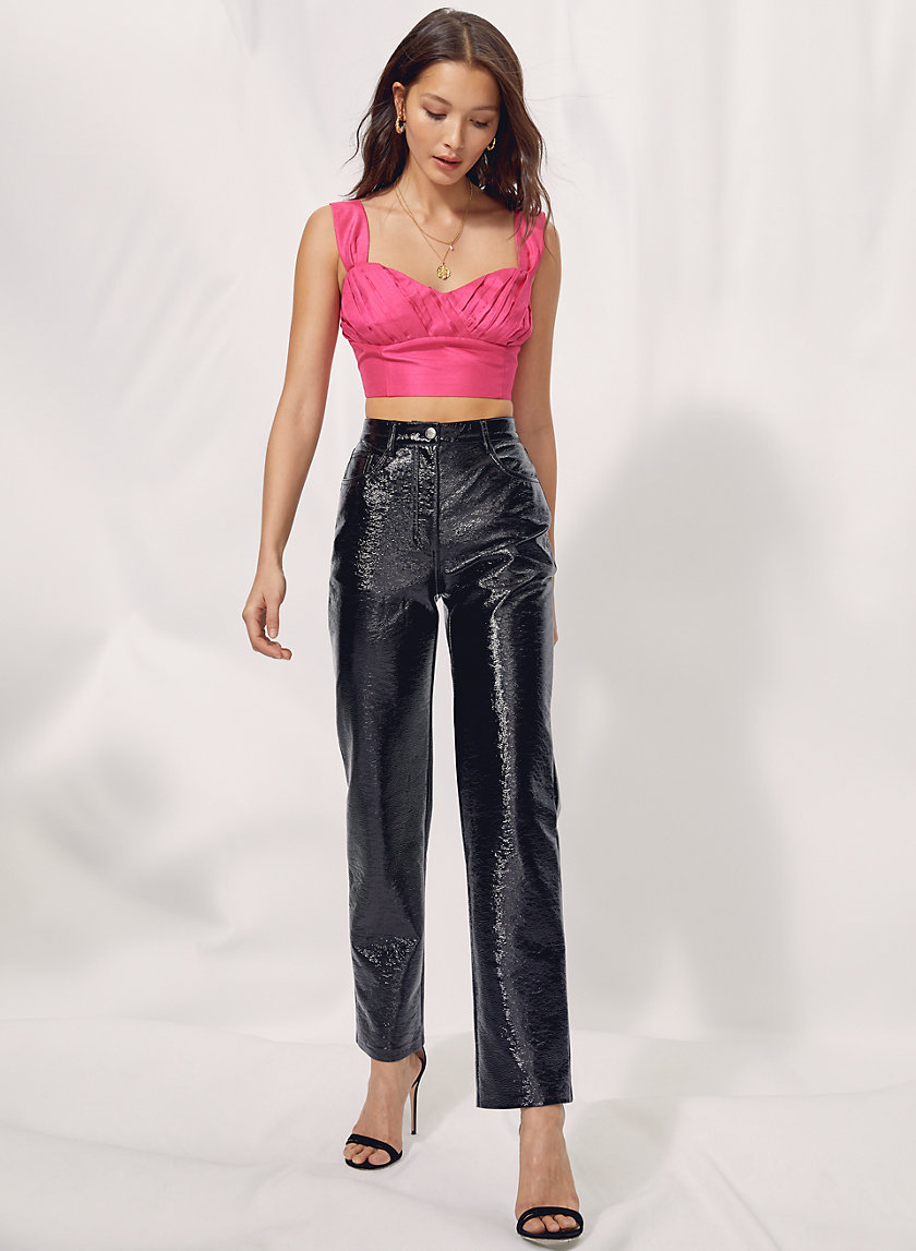 RHAPSODY BLOUSE - Cropped, ruched tank RHAPSODY BLOUSE - Cropped, ruched tank