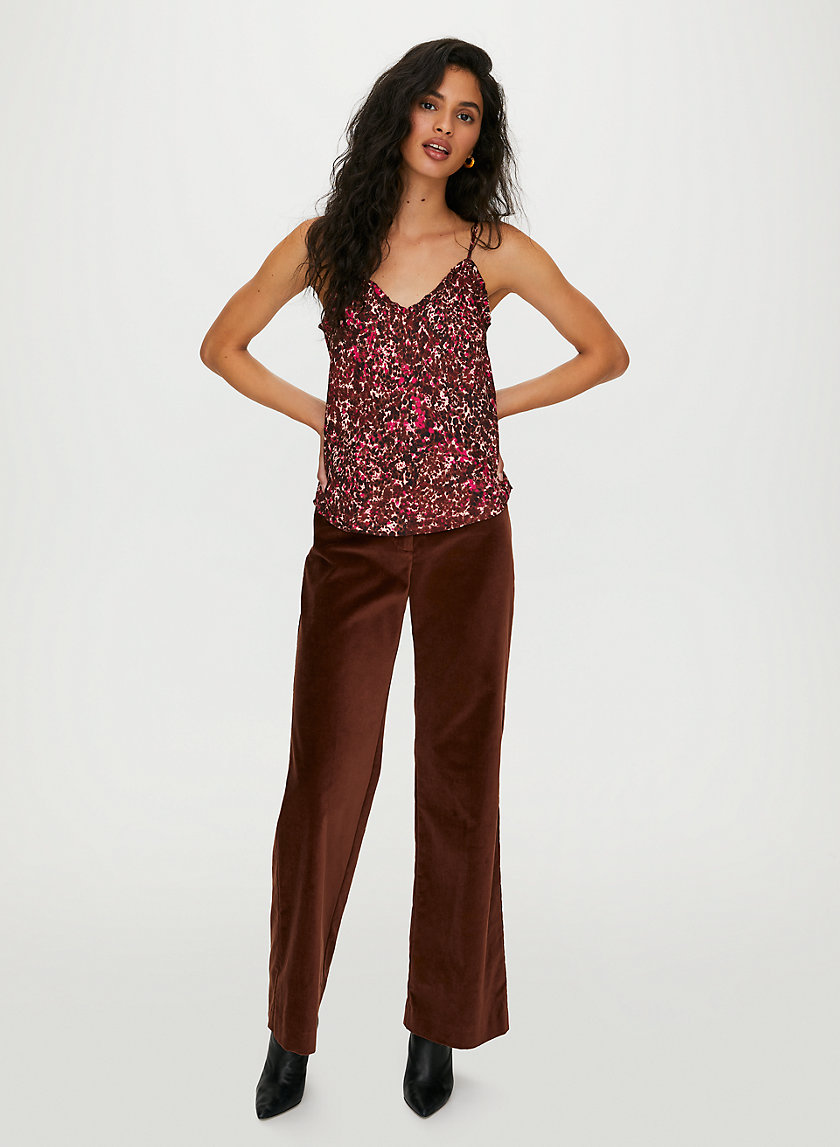 RUFFLE CAMISOLE - Silky camisole RUFFLE CAMISOLE - Silky camisole