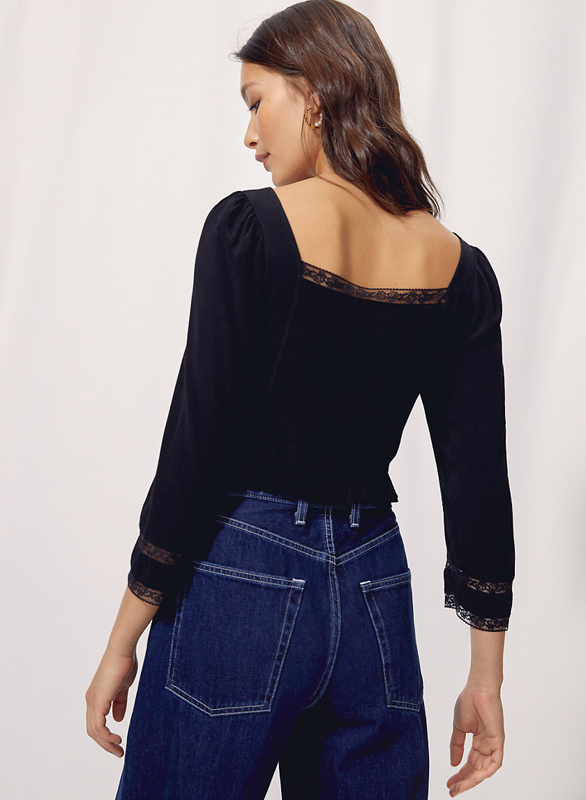 TROUBADOUR BLOUSE - Puff-sleeve peasant blouse TROUBADOUR BLOUSE - Puff-sleeve peasant blouse