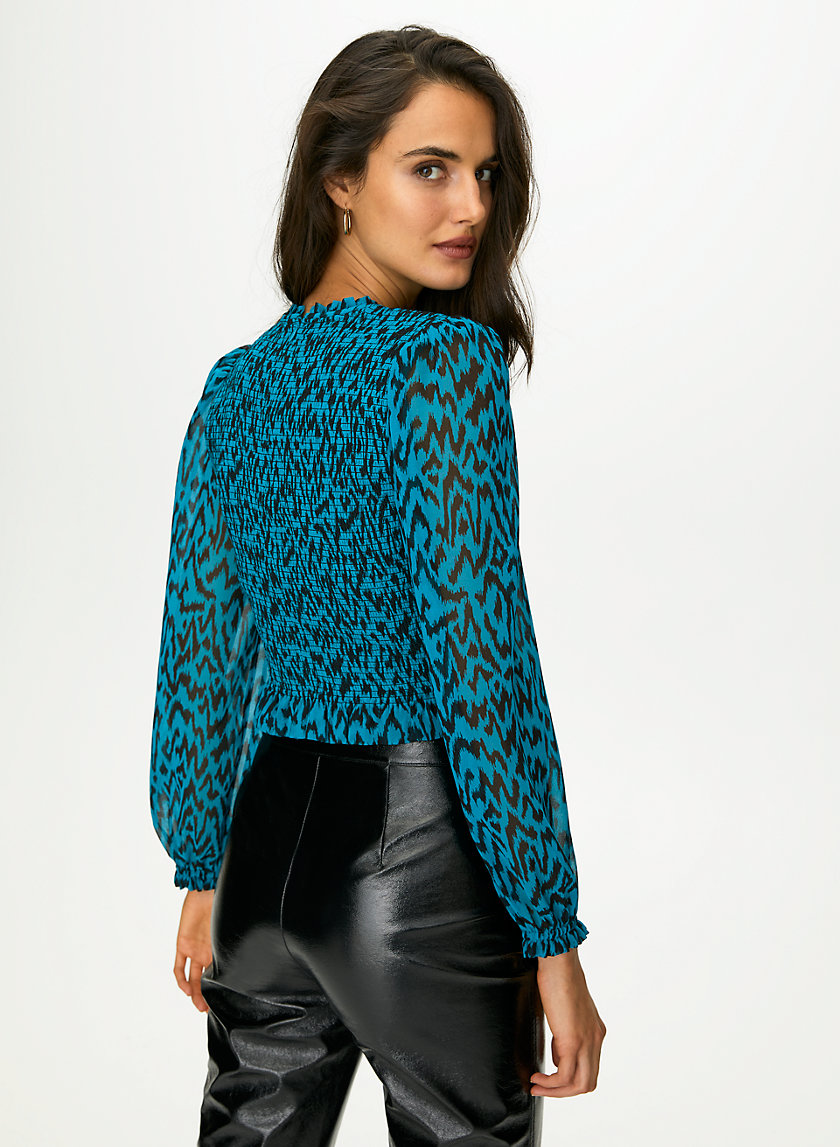 LILITH BLOUSE - Animal print prairie blouse LILITH BLOUSE - Animal print prairie blouse