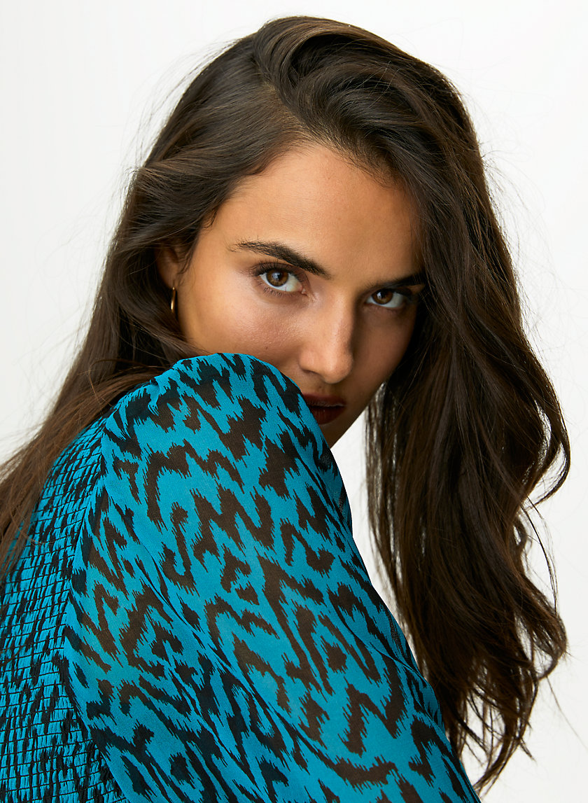 LILITH BLOUSE - Animal print prairie blouse LILITH BLOUSE - Animal print prairie blouse