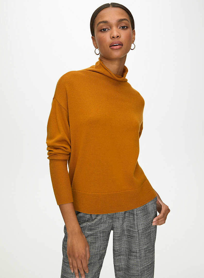 CYPRIE SWEATER - Merino-wool mock-neck sweater CYPRIE SWEATER - Merino-wool mock-neck sweater