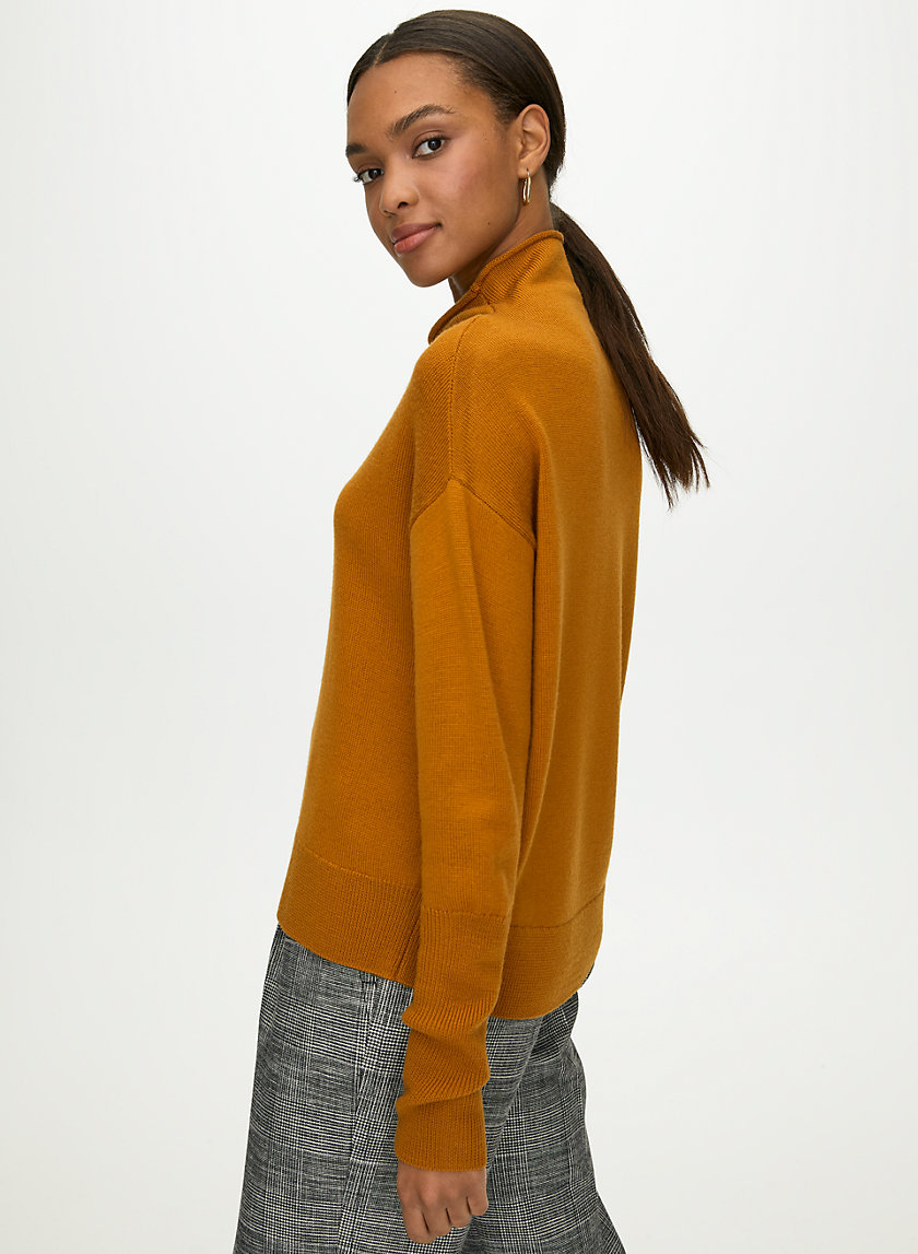 CYPRIE SWEATER - Merino-wool mock-neck sweater CYPRIE SWEATER - Merino-wool mock-neck sweater