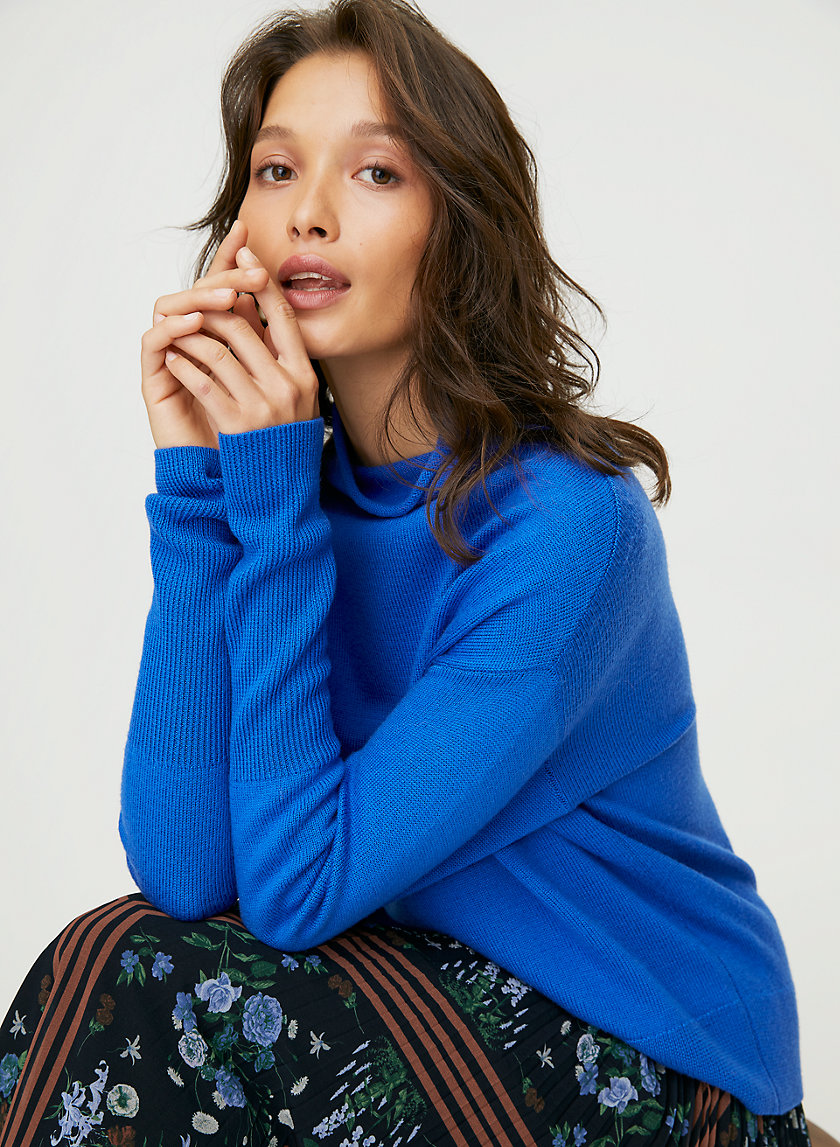 CYPRIE SWEATER - Merino-wool mock-neck sweater CYPRIE SWEATER - Merino-wool mock-neck sweater