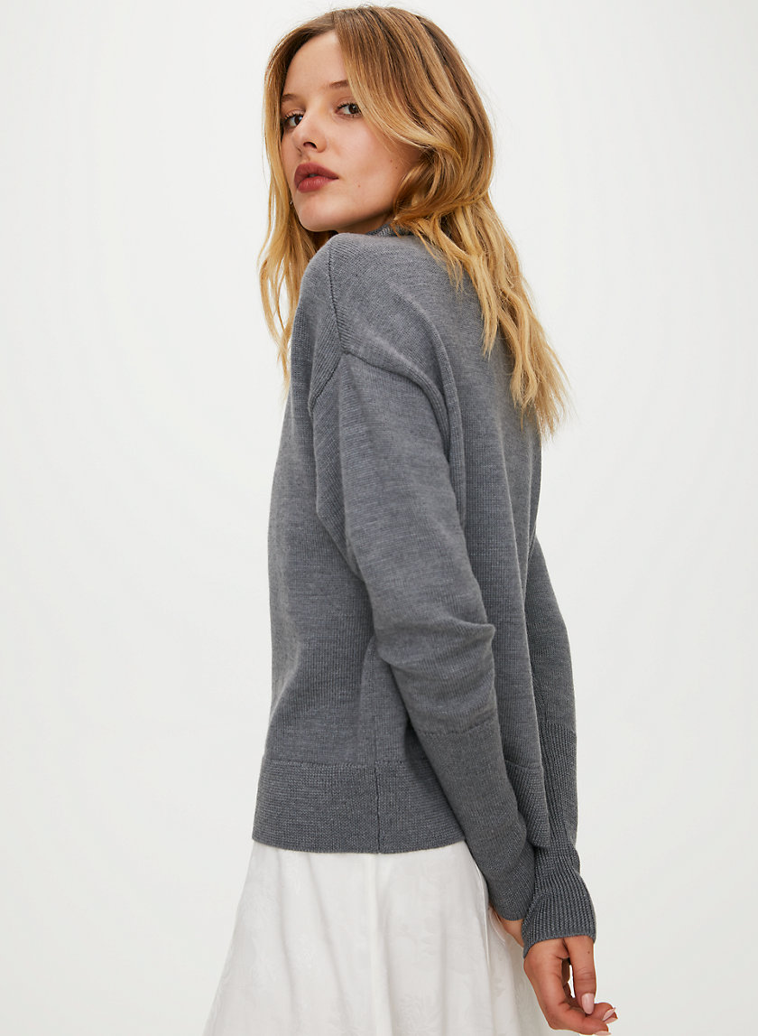 CYPRIE SWEATER - Merino-wool mock-neck sweater CYPRIE SWEATER - Merino-wool mock-neck sweater