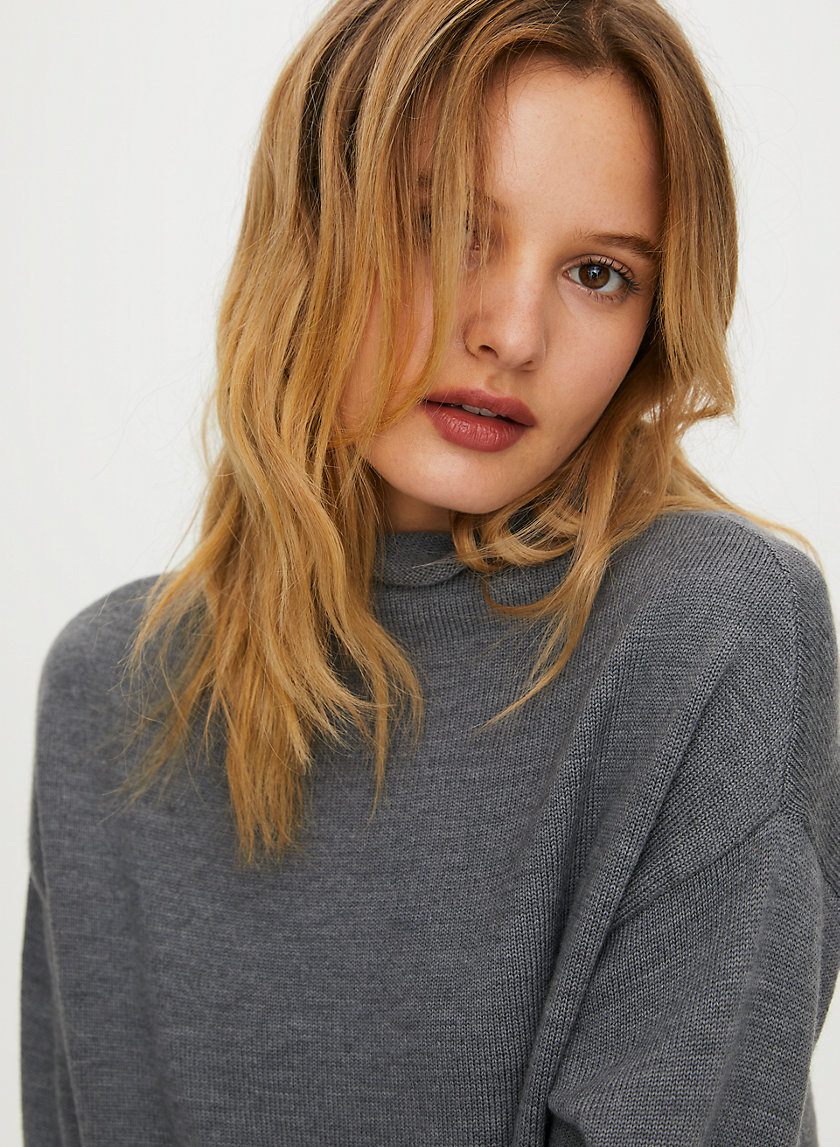 CYPRIE SWEATER - Merino-wool mock-neck sweater CYPRIE SWEATER - Merino-wool mock-neck sweater