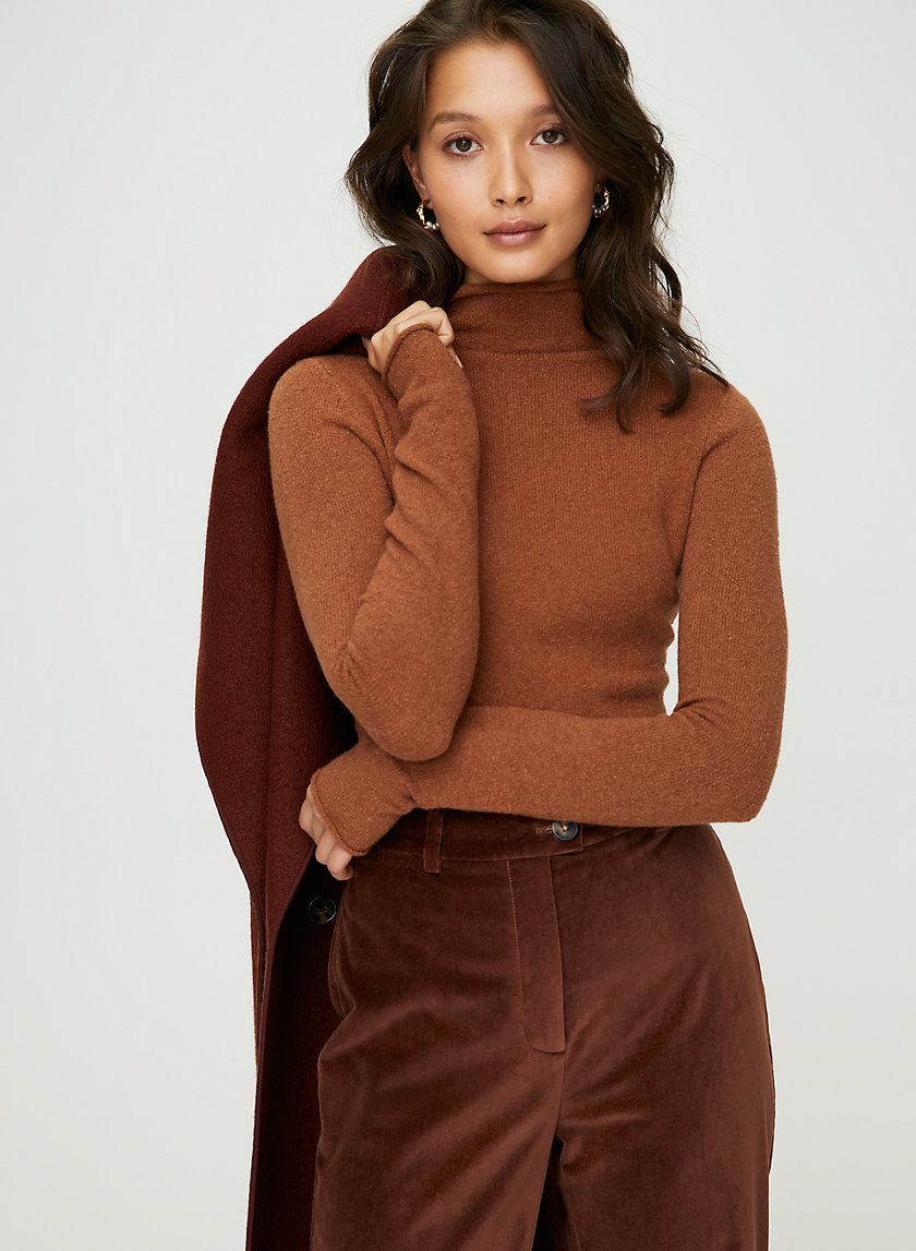 DARLING SWEATER - Fitted, mock-neck sweater DARLING SWEATER - Fitted, mock-neck sweater