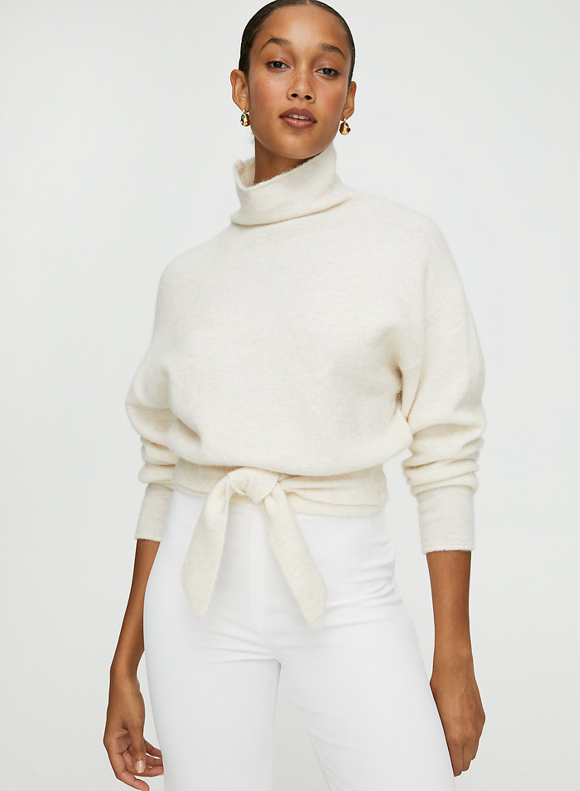 LORIN SWEATER - Cropped turtleneck sweater LORIN SWEATER - Cropped turtleneck sweater