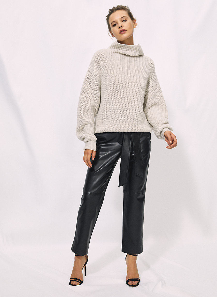 MONTPELLIER SWEATER - Merino-wool mock-neck sweater MONTPELLIER SWEATER - Merino-wool mock-neck sweater