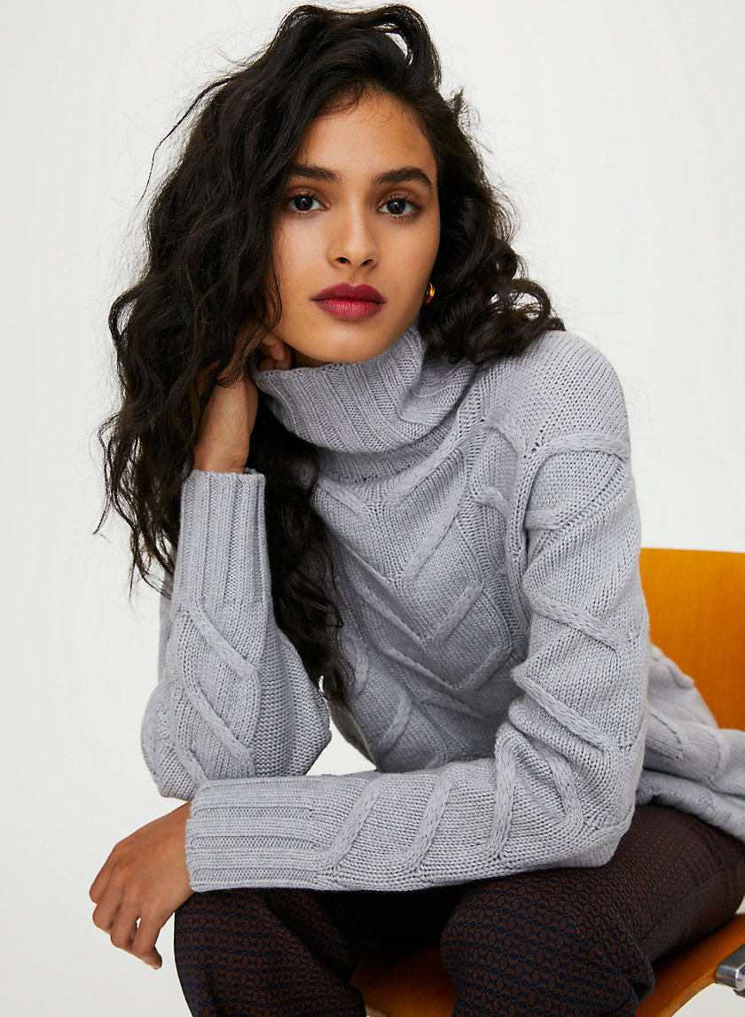 CHAMPEAUX SWEATER - Cable-knit, merino-wool sweater CHAMPEAUX SWEATER - Cable-knit, merino-wool sweater