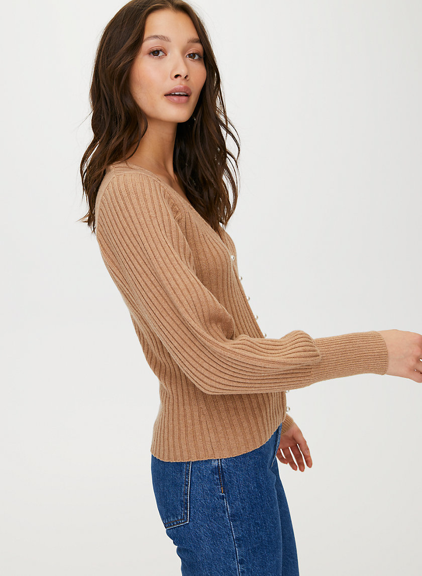 PEARL CARDIGAN - Deep V-neck cardigan PEARL CARDIGAN - Deep V-neck cardigan