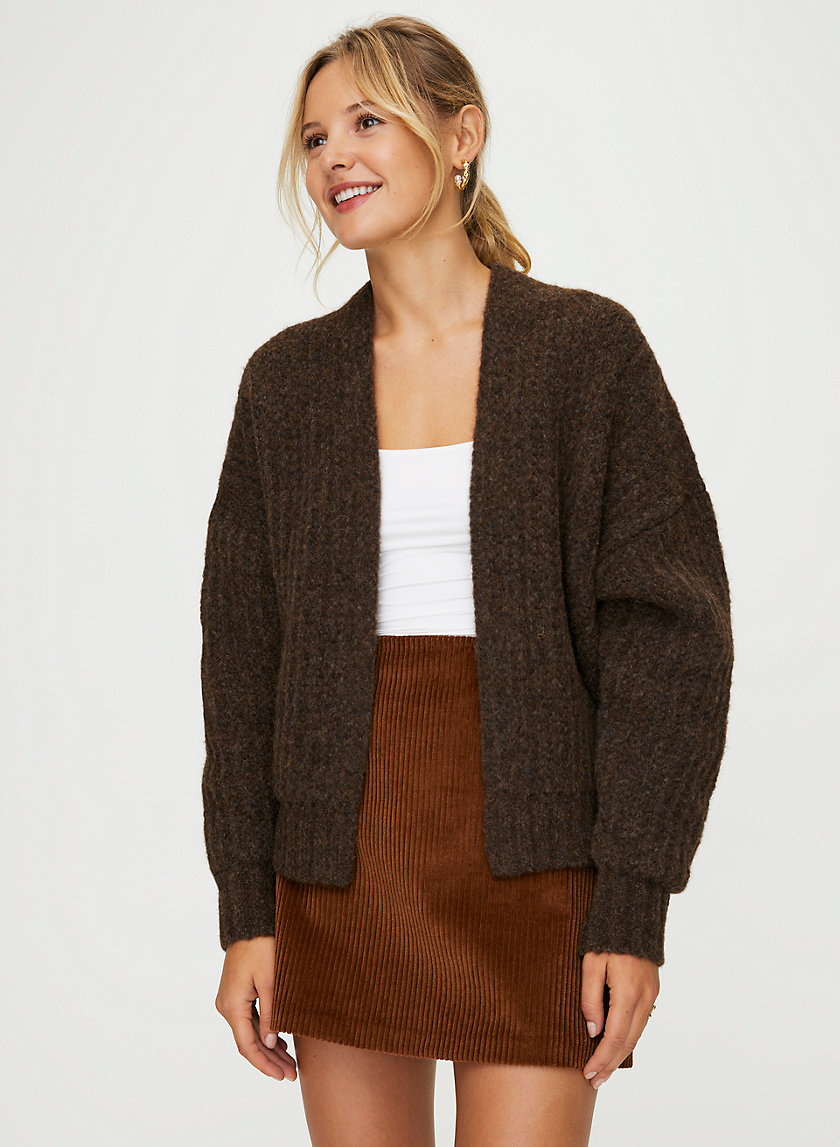 JILLIAN CARDIGAN - Alpaca merino open-front cardigan JILLIAN CARDIGAN - Alpaca merino open-front cardigan