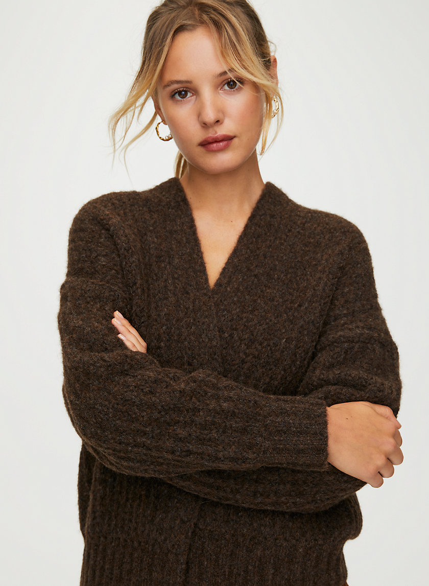 JILLIAN CARDIGAN - Alpaca merino open-front cardigan JILLIAN CARDIGAN - Alpaca merino open-front cardigan
