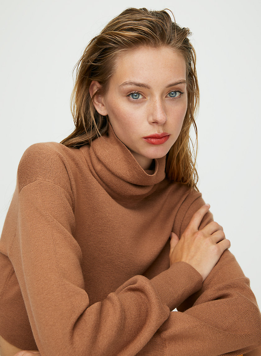 REBECCA SWEATER - Cropped turtleneck sweater REBECCA SWEATER - Cropped turtleneck sweater