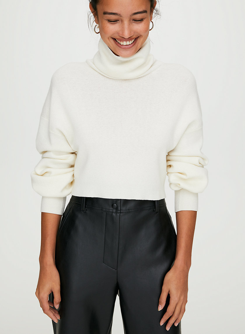 REBECCA SWEATER - Cropped turtleneck sweater REBECCA SWEATER - Cropped turtleneck sweater