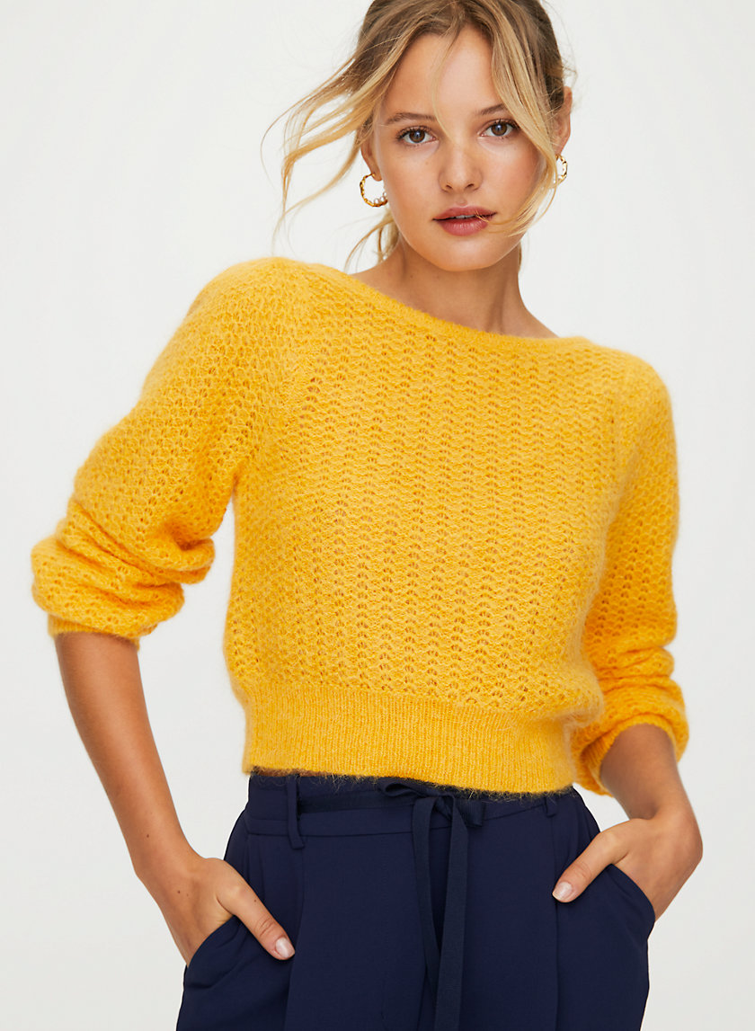 KATARINA SWEATER - Puff sleeve fuzzy sweater KATARINA SWEATER - Puff sleeve fuzzy sweater