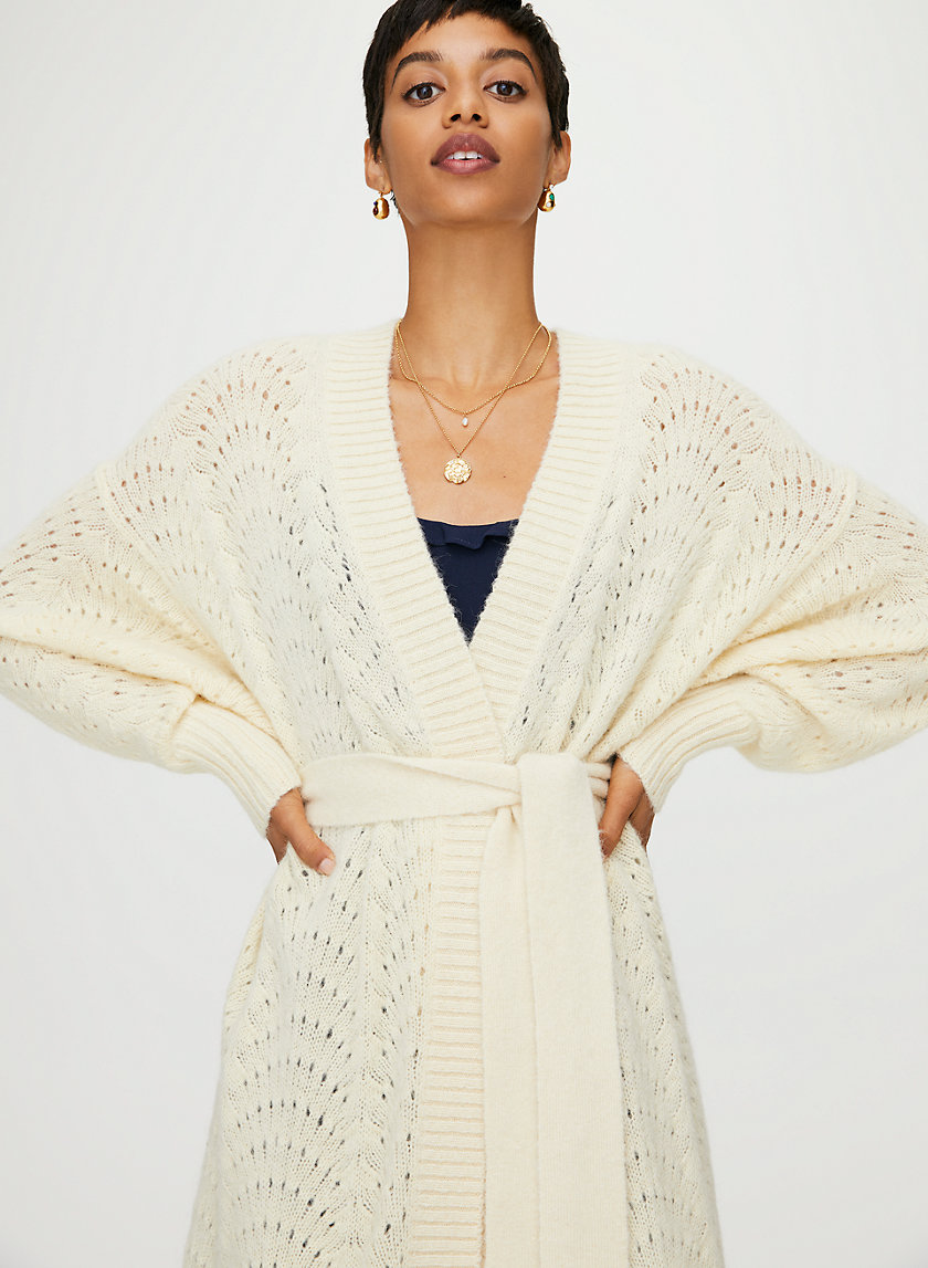 BRIANNA CARDIGAN - Belted knit cardigan BRIANNA CARDIGAN - Belted knit cardigan