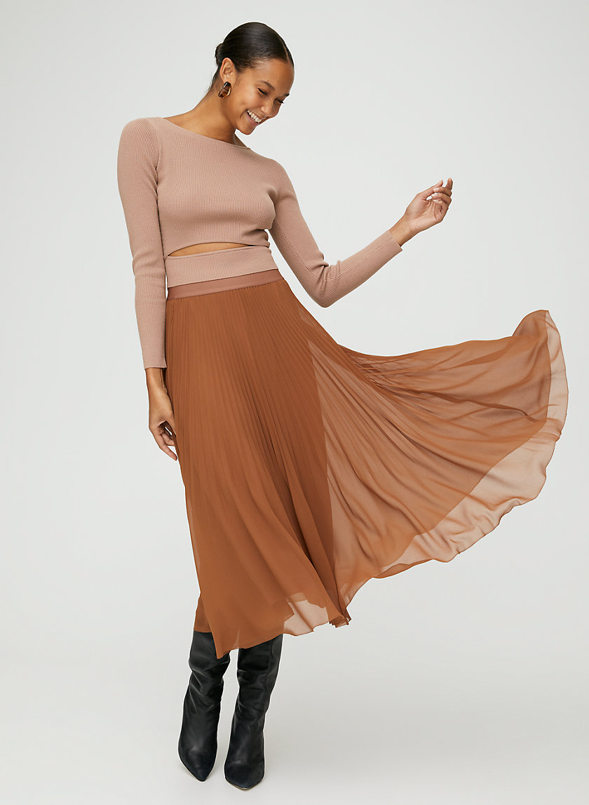 YACINE LONGSLEEVE - Long-sleeve peek-a-boo knit top YACINE LONGSLEEVE - Long-sleeve peek-a-boo knit top