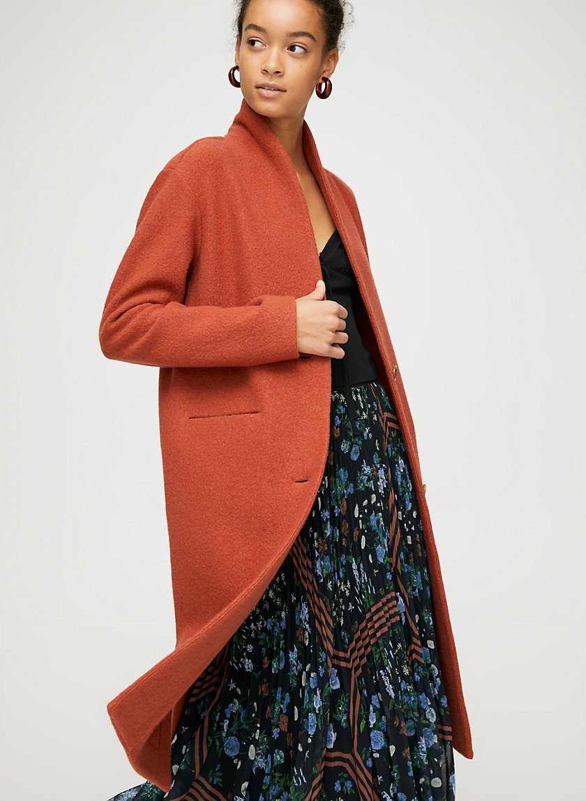 DUJARDIN JACKET - Long, merino-wool cardigan jacket DUJARDIN JACKET - Long, merino-wool cardigan jacket