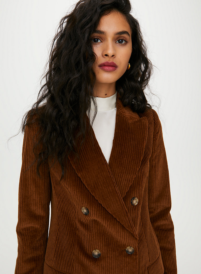 MARGAUX BLAZER - Double-breasted corduroy blazer MARGAUX BLAZER - Double-breasted corduroy blazer