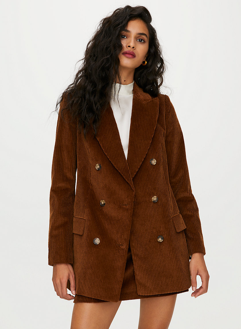 MARGAUX BLAZER - Double-breasted corduroy blazer MARGAUX BLAZER - Double-breasted corduroy blazer