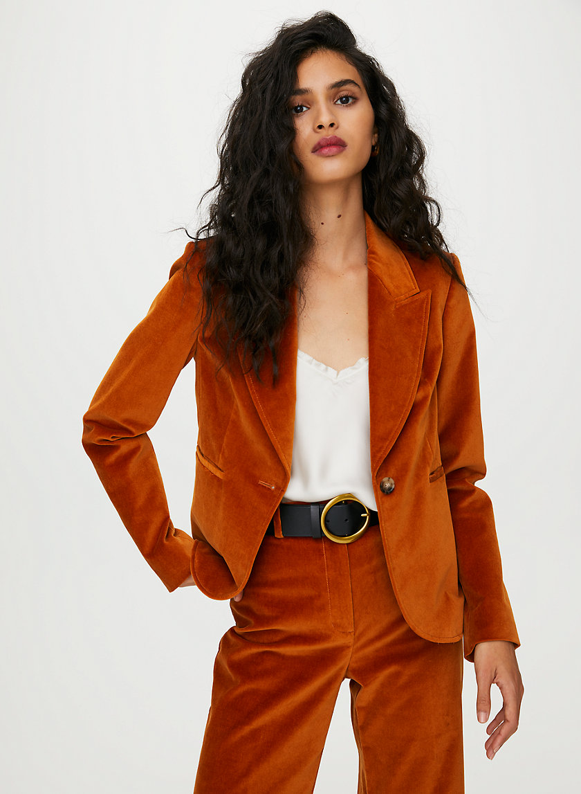 MONA VELVET BLAZER - Single-button, velvet blazer MONA VELVET BLAZER - Single-button, velvet blazer