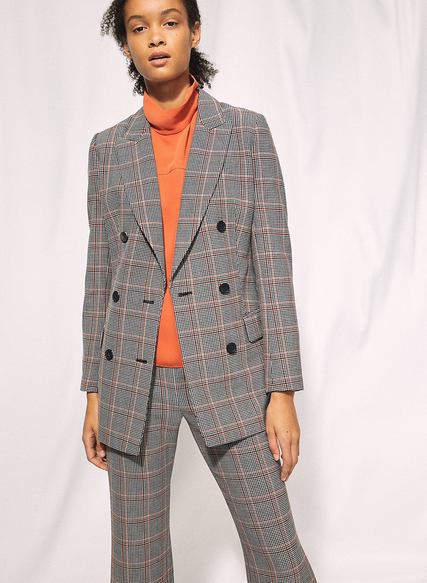 MARGAUX BLAZER - Menswear-inspired check blazer MARGAUX BLAZER - Menswear-inspired check blazer