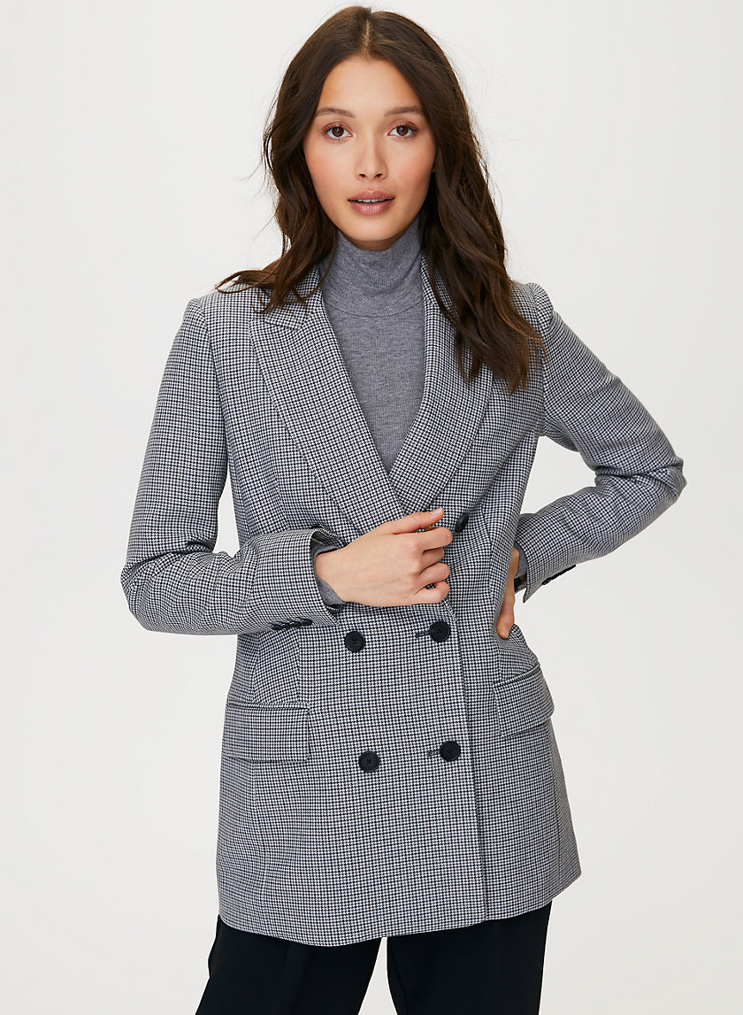 MARGAUX BLAZER - Menswear-inspired check blazer MARGAUX BLAZER - Menswear-inspired check blazer