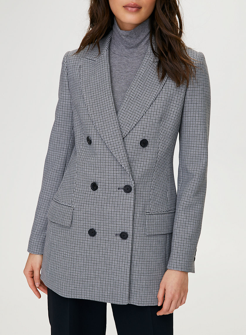MARGAUX BLAZER - Menswear-inspired check blazer MARGAUX BLAZER - Menswear-inspired check blazer