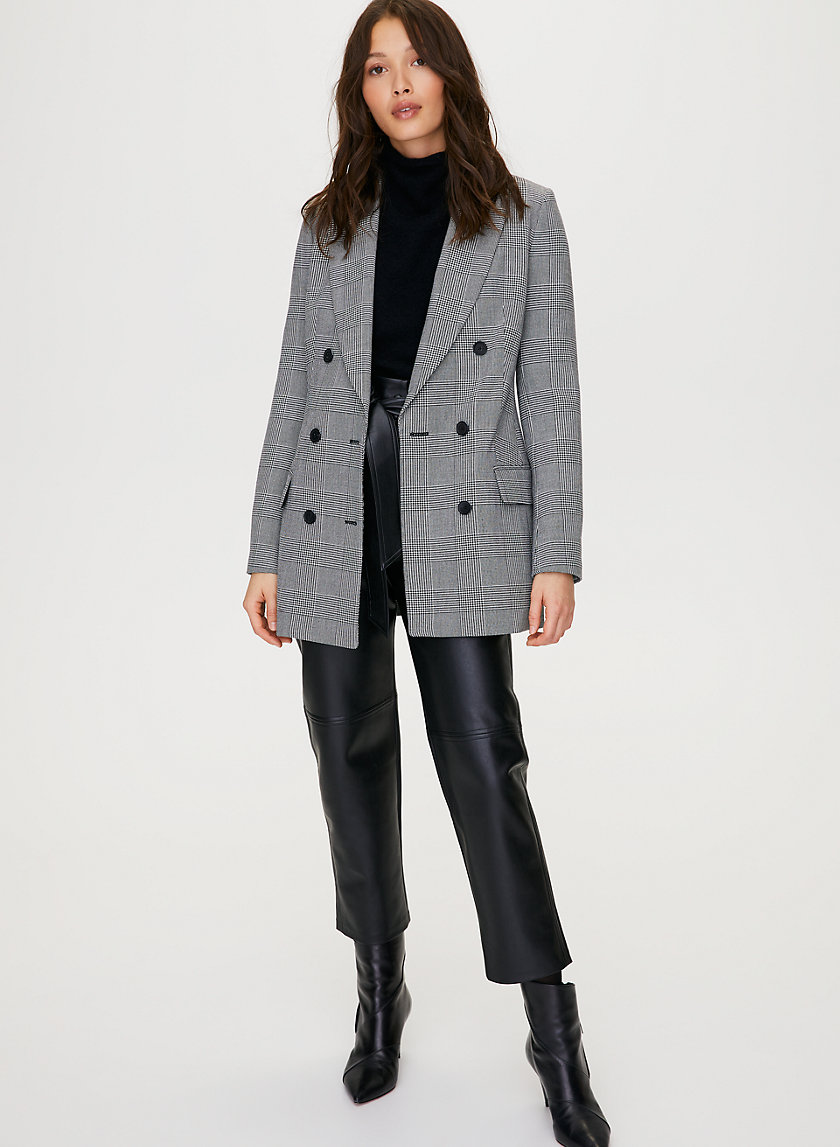 MARGAUX BLAZER - Menswear-inspired check blazer MARGAUX BLAZER - Menswear-inspired check blazer