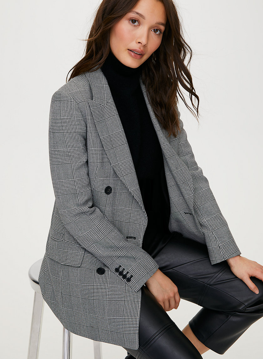 MARGAUX BLAZER - Menswear-inspired check blazer MARGAUX BLAZER - Menswear-inspired check blazer