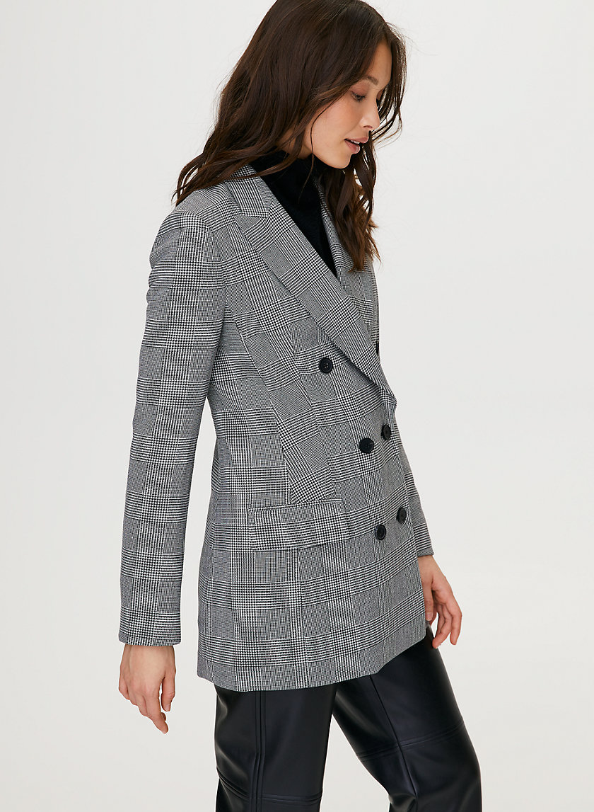 MARGAUX BLAZER - Menswear-inspired check blazer MARGAUX BLAZER - Menswear-inspired check blazer