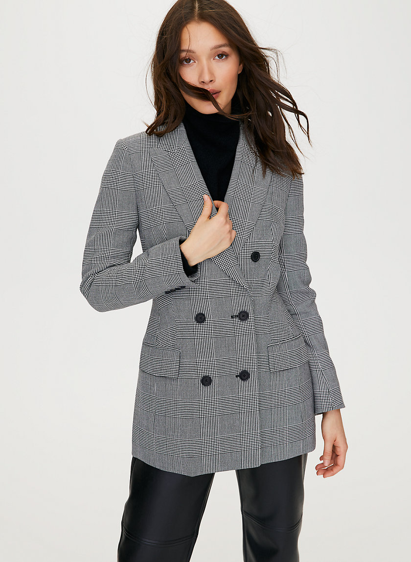 MARGAUX BLAZER - Menswear-inspired check blazer MARGAUX BLAZER - Menswear-inspired check blazer