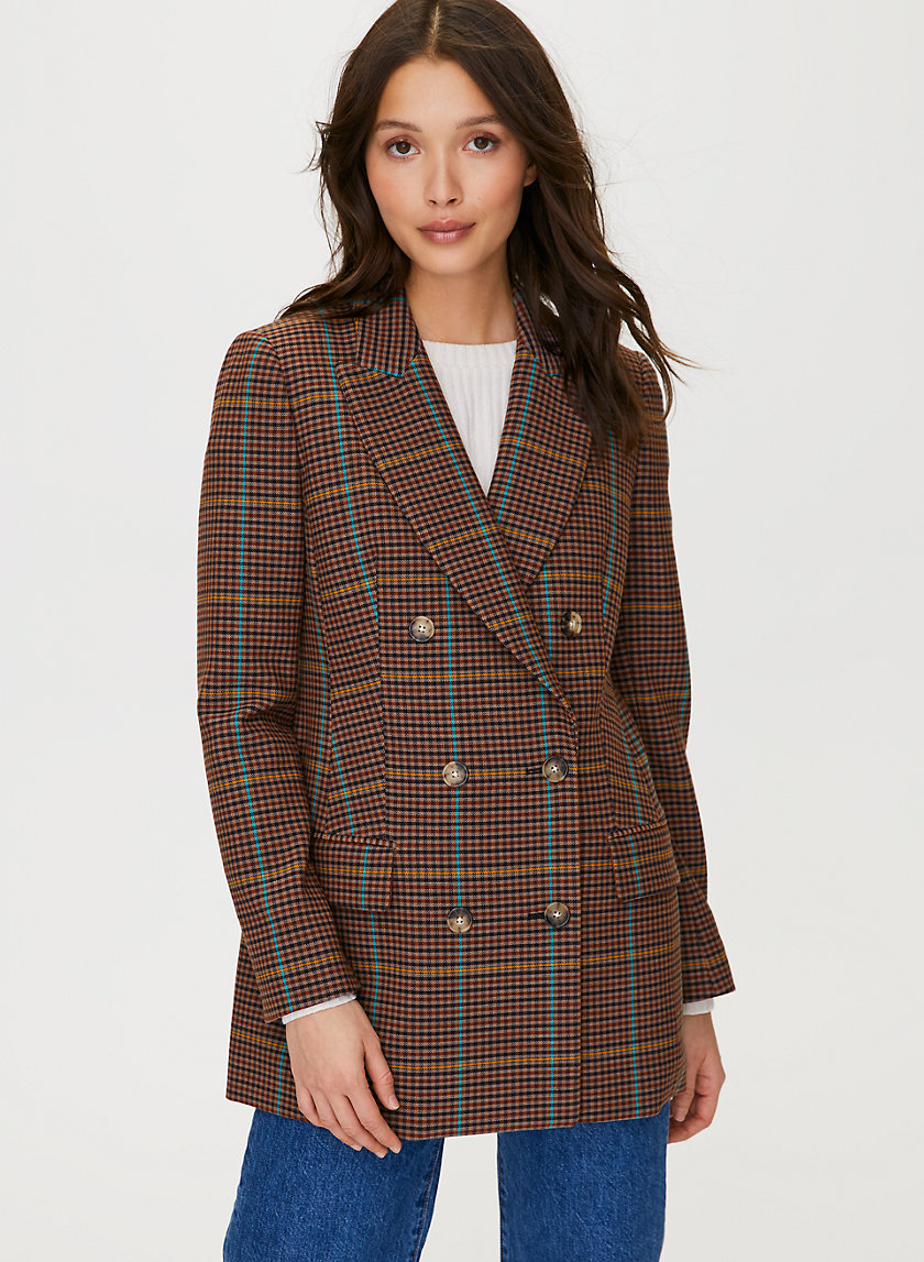 MARGAUX BLAZER - Menswear-inspired check blazer MARGAUX BLAZER - Menswear-inspired check blazer