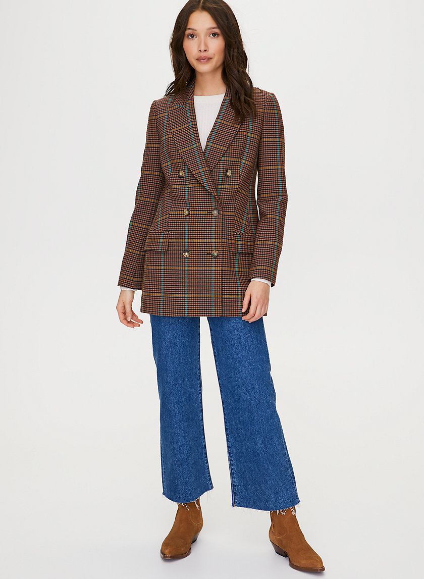 MARGAUX BLAZER - Menswear-inspired check blazer MARGAUX BLAZER - Menswear-inspired check blazer