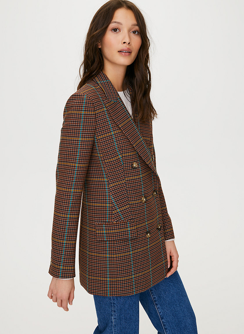 MARGAUX BLAZER - Menswear-inspired check blazer MARGAUX BLAZER - Menswear-inspired check blazer