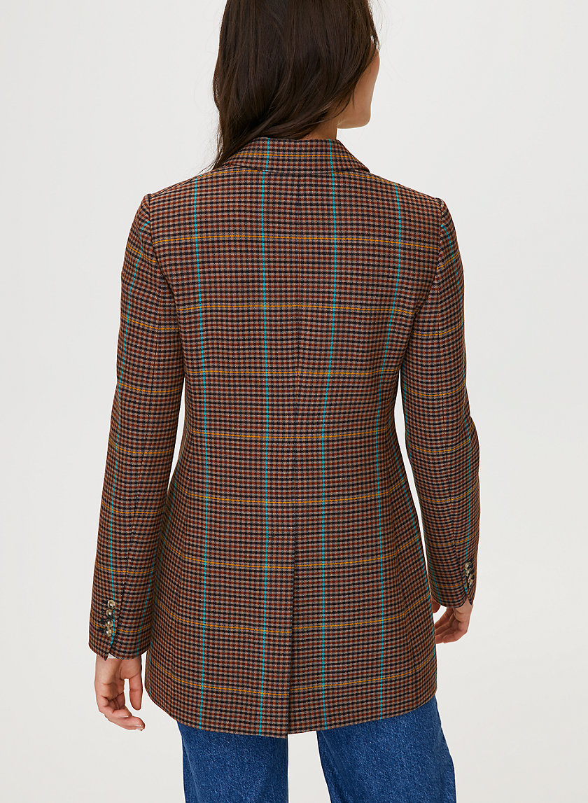 MARGAUX BLAZER - Menswear-inspired check blazer MARGAUX BLAZER - Menswear-inspired check blazer