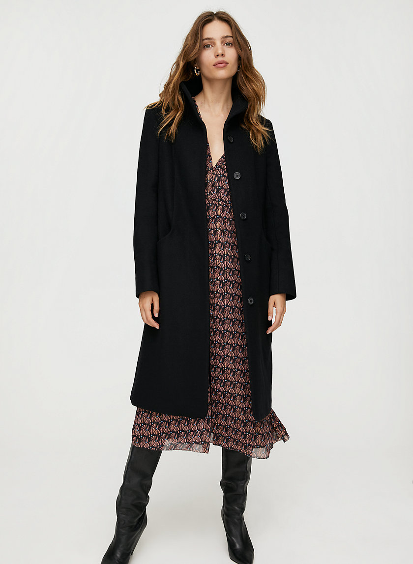 COCOON WOOL COAT LONG - Wool-cashmere long coat COCOON WOOL COAT LONG - Wool-cashmere long coat