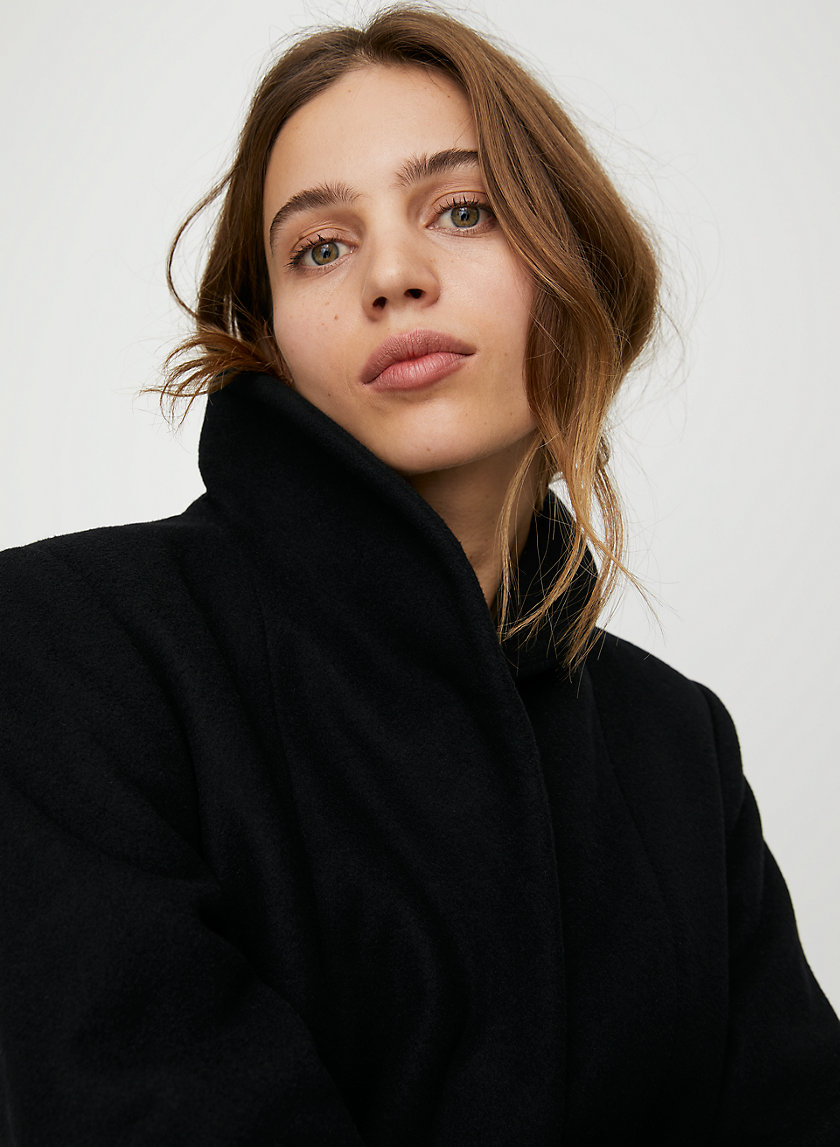 COCOON WOOL COAT LONG - Wool-cashmere long coat COCOON WOOL COAT LONG - Wool-cashmere long coat
