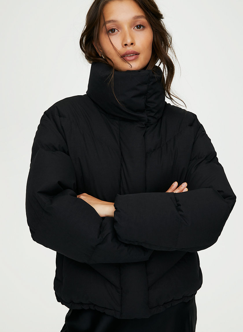 THE CLOUD PUFF - Mock-neck goose-down puffer jacket THE CLOUD PUFF - Mock-neck goose-down puffer jacket
