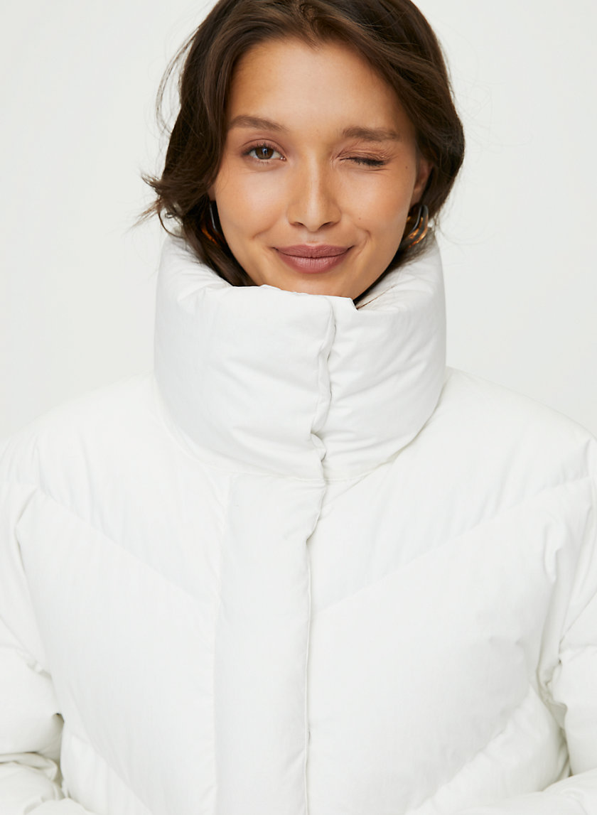 THE CLOUD PUFF - Mock-neck goose-down puffer jacket THE CLOUD PUFF - Mock-neck goose-down puffer jacket