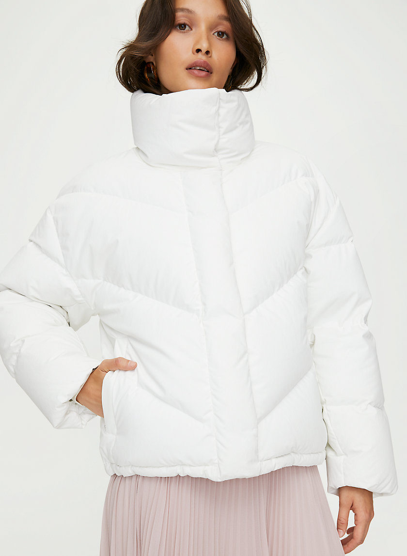 THE CLOUD PUFF - Mock-neck goose-down puffer jacket THE CLOUD PUFF - Mock-neck goose-down puffer jacket