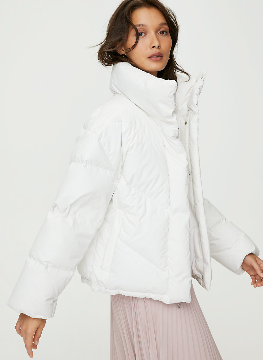 THE CLOUD PUFF - Mock-neck goose-down puffer jacket THE CLOUD PUFF - Mock-neck goose-down puffer jacket