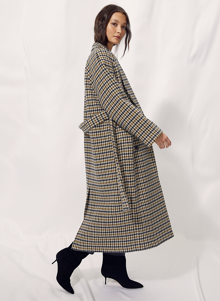 PRESCOTT WOOL COAT - Menswear houndstooth wool coat PRESCOTT WOOL COAT - Menswear houndstooth wool coat