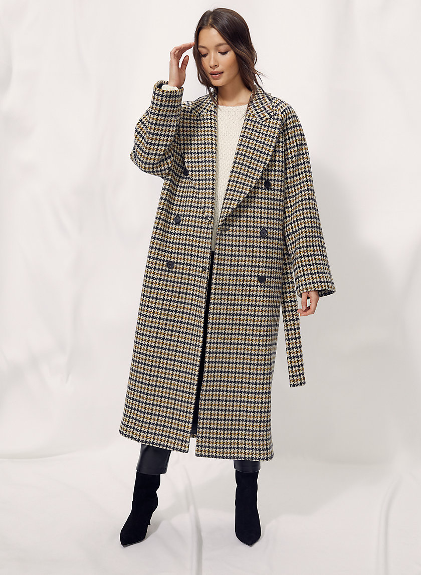 PRESCOTT WOOL COAT - Menswear houndstooth wool coat PRESCOTT WOOL COAT - Menswear houndstooth wool coat