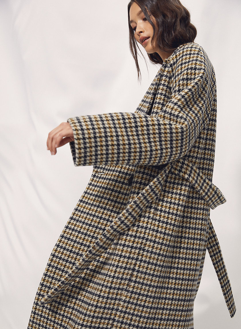 PRESCOTT WOOL COAT - Menswear houndstooth wool coat PRESCOTT WOOL COAT - Menswear houndstooth wool coat