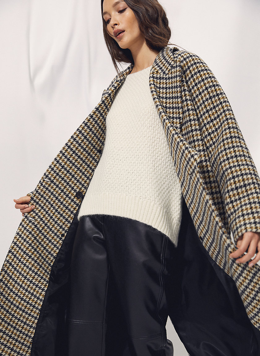 PRESCOTT WOOL COAT - Menswear houndstooth wool coat PRESCOTT WOOL COAT - Menswear houndstooth wool coat